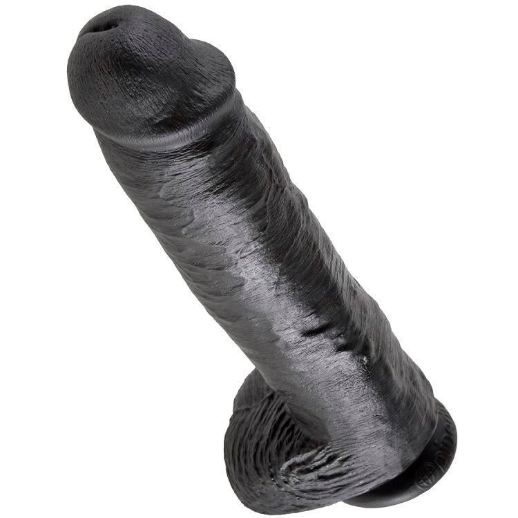 KING COCK 11 GODE NOIR BOULES 28 CM - Aura Intime