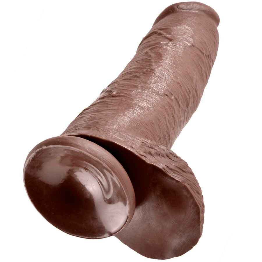KING COCK 12 GODE MARRON BOULES 30.48 CM — vue détaillée