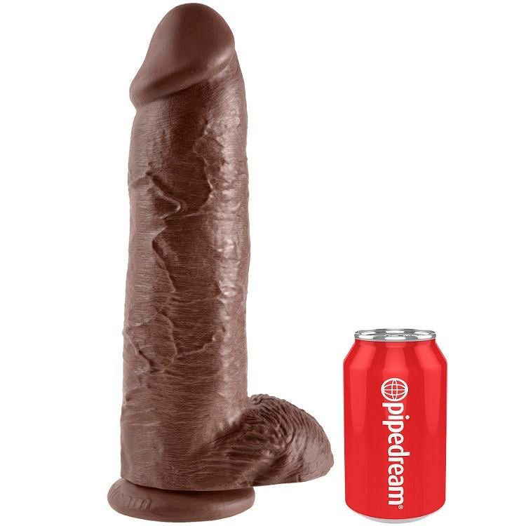KING COCK 12 GODE MARRON BOULES 30.48 CM — vue arrière