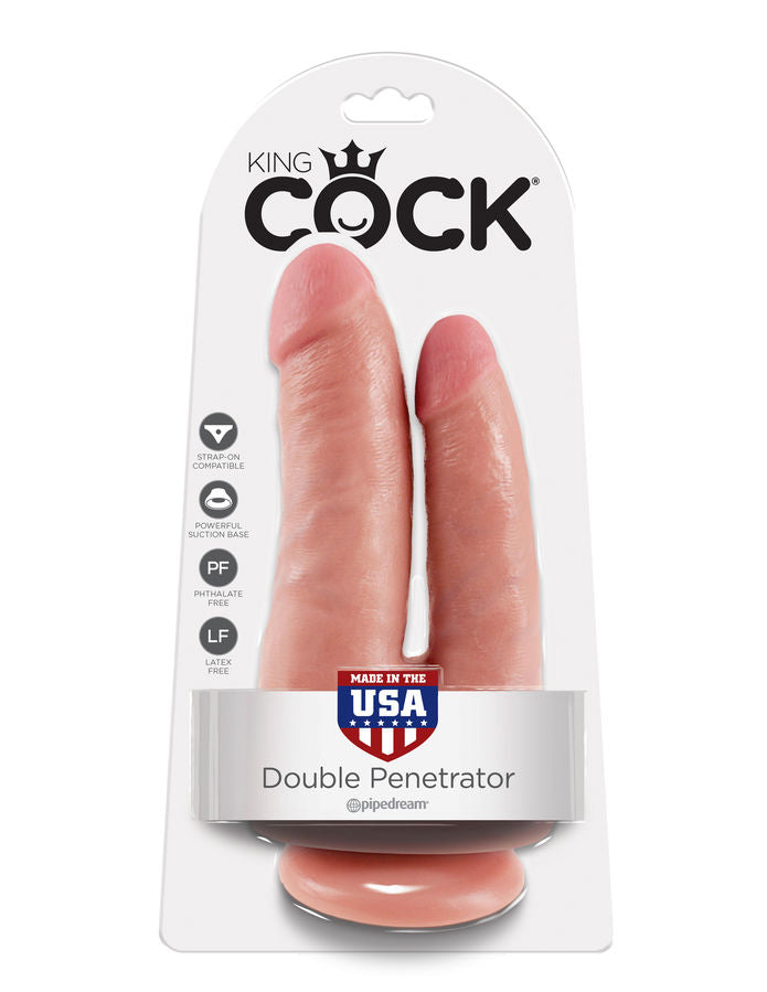 KING COCK DOUBLE PÉNÉTRATEUR CHAIR - Aura Intime