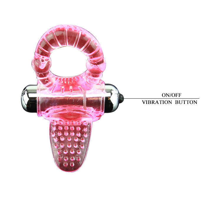 BAILE FOR HIM ANNEAU PÉNIS VIBRATEUR ROSE SWEET ABS 10 RYTHMES — accessoires inclus