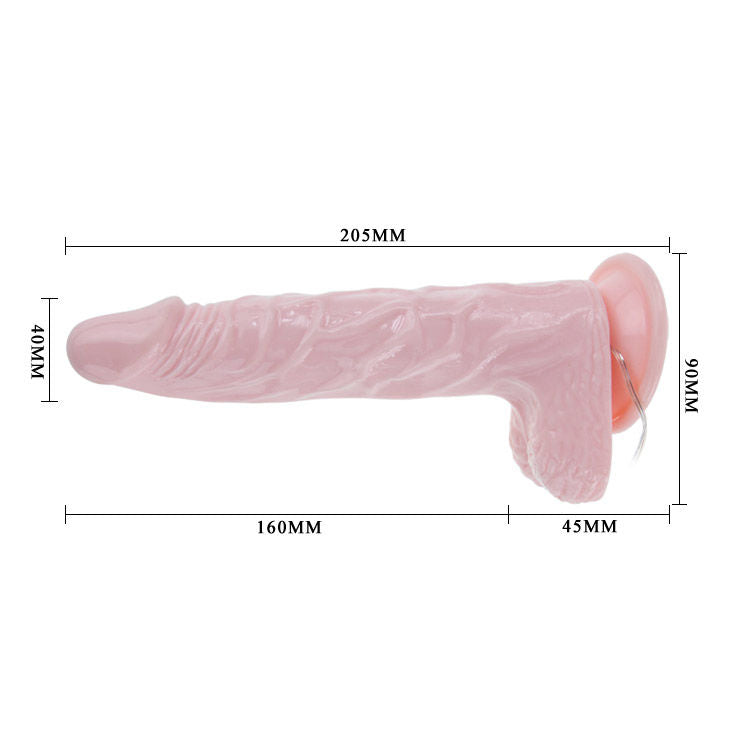 BAILE VIBRATORS SUPER ROTA DONG GODE RÉALISTE 20.5 CM — accessoires inclus