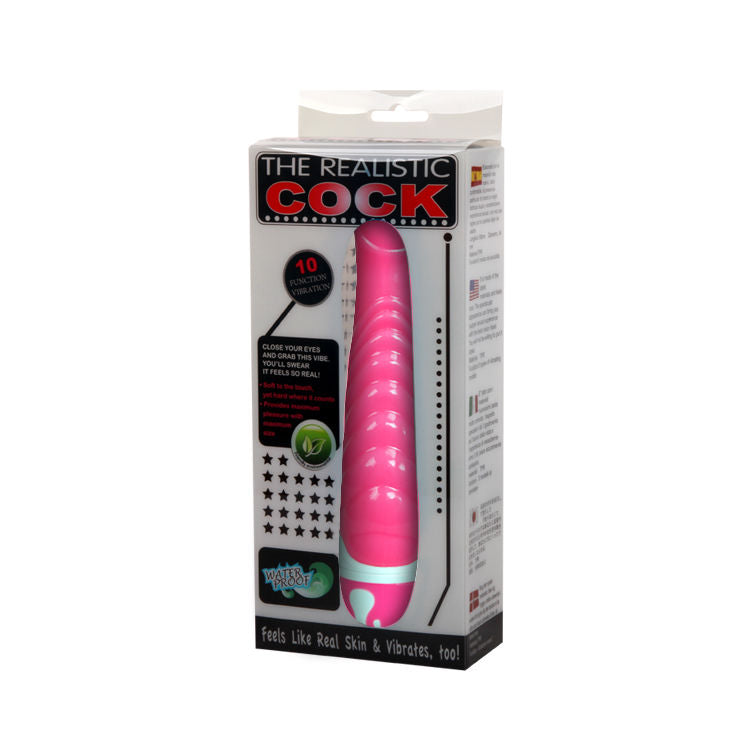 BAILE VIBRATORS Bite Réaliste Lilas G-Spot 21.8 Cm — accessoires inclus