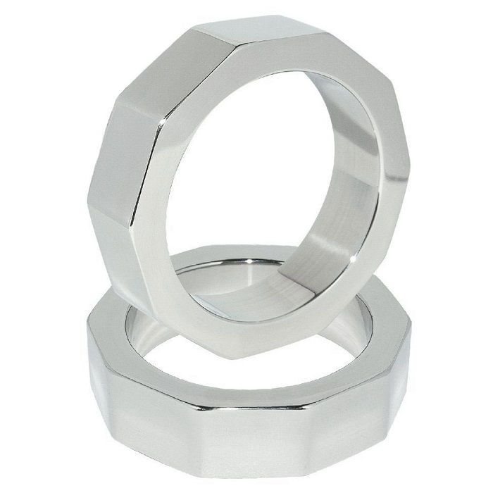 METAL HARD Anneau Pénis Décrou Testicule 45 Mm - Aura Intime