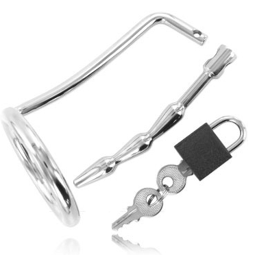 METAL HARD Anneau Testicule Bouchon Chasteté Urétral - Aura Intime