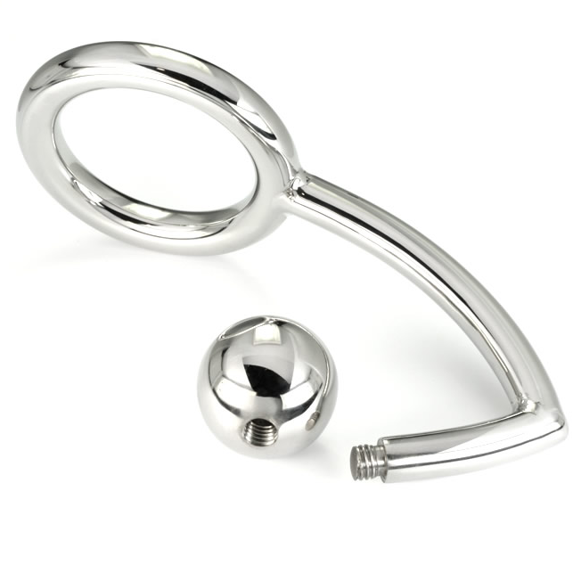 METAL HARD Anneau Cock Ring Crochet Intrus Anal 45Mm — vue détaillée