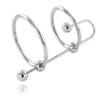 METAL HARD Anneau Extreme Butée Urétrale - Aura Intime