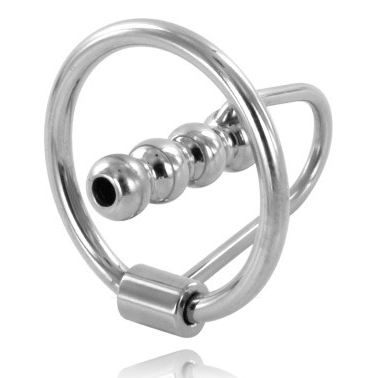 METAL HARD Anneau Gland Bouchon Urétral 28Mm - Aura Intime