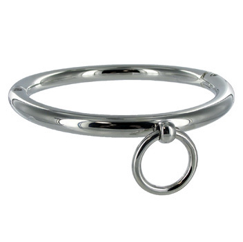 METAL HARD Collier Bdsm Anneau 10Cm — vue détaillée