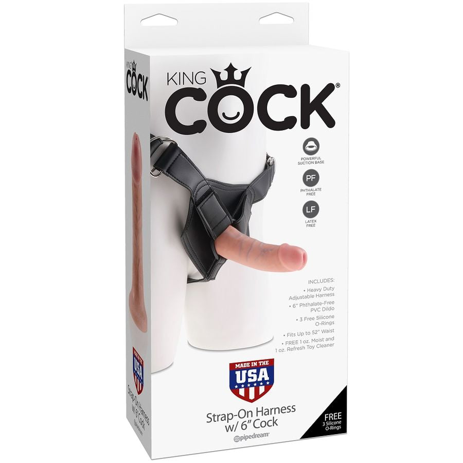 KING COCK KING COCK HARNAIS PÉNIS RÉALISTE 15,20 CM — vue détaillée