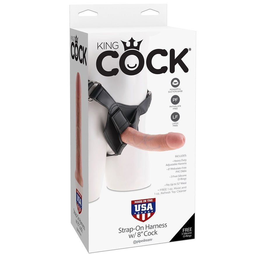 KING COCK KING COCK HARNAIS PÉNIS NATUREL RÉALISTE 20,3 CM — vue arrière