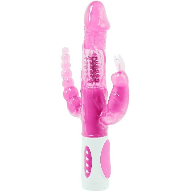 BAILE ROTATIONS Pretty Bunny Triple Vibrateur Rotateur - Aura Intime