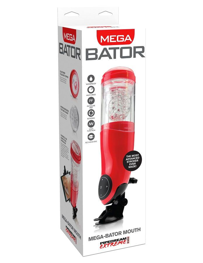 EXTREME TOYZ Pdx Mega Bator Usb Masturbateur Mle Bouche Rouge - Aura Intime