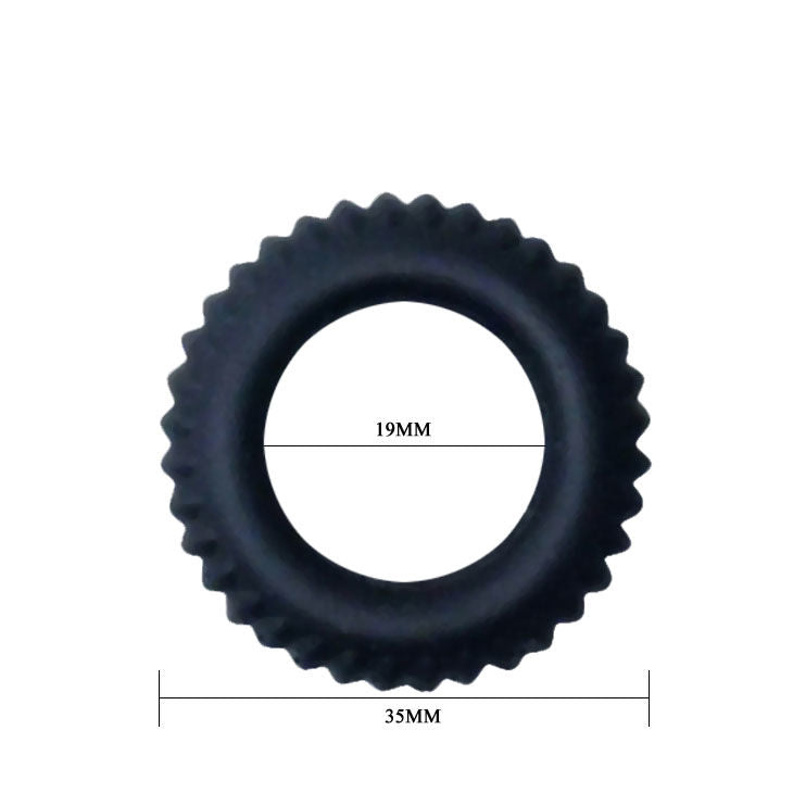 BAILE FOR HIM COCKRING TITAN NOIR 1.9 CM — vue arrière