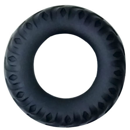 BAILE FOR HIM COCKRING TITAN NOIR VERT 2 CM - Aura Intime