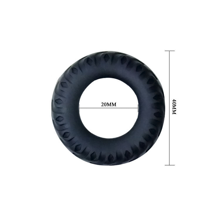 BAILE - Titan Black Green Cockring 2 Cm