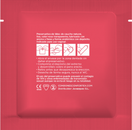 CONFORTEX Condom Fraise 144 Unités — vue arrière