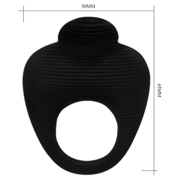 PRETTY LOVE MALE Thimble Anneau Vibrateur Noir — vue arrière
