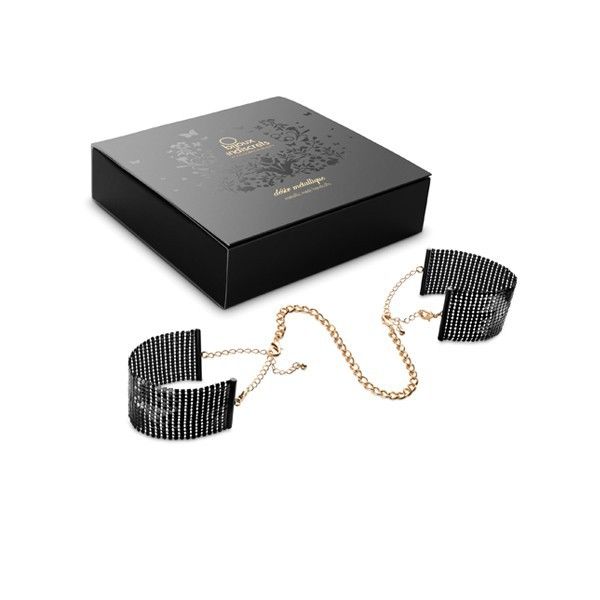 BIJOUX DESIRE METALLIQUE Désir Métallique Menottes Maille Métal Noir — vue arrière