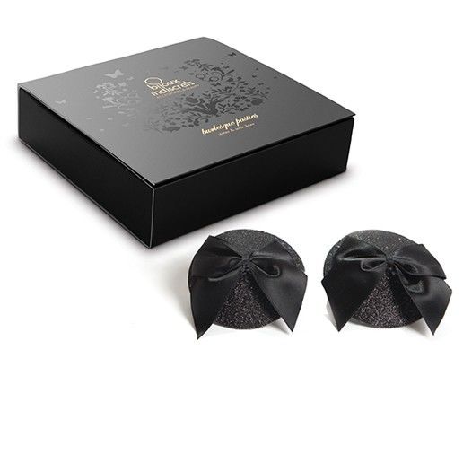 BIJOUX BURLESQUE PASTIES Cache-Malin Burlesque Brillant Nud — accessoires inclus