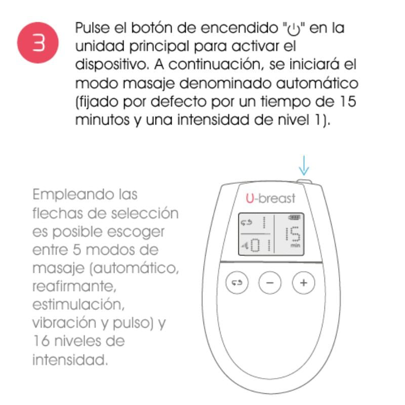 500COSMETICS U Mammaire Augmentation Mammaire Électrostimulation — vue arrière