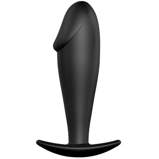 PRETTY LOVE BOTTOM Plug Anal Forme Pénis Silicone Noir - Aura Intime