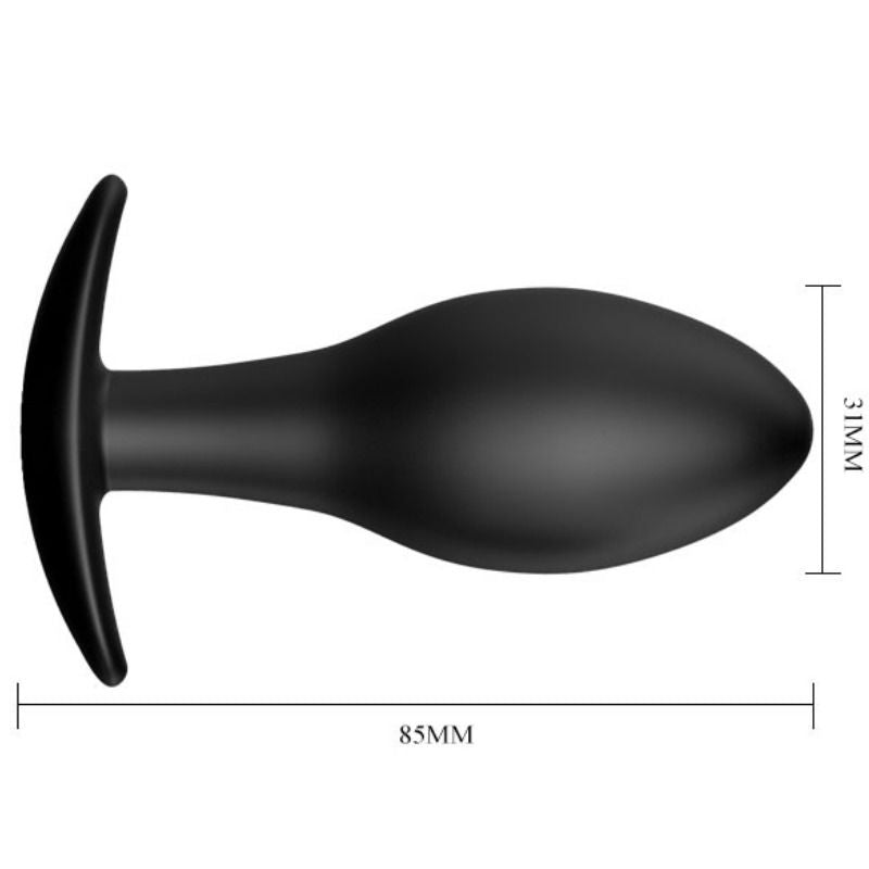 PRETTY LOVE PARTY UP Plug Anal Ancre Silicone 8.5 Cm Noir — accessoires inclus