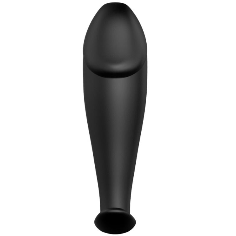 PRETTY LOVE BOTTOM Plug Anal Silicone Forme Pénis 12 Modes Vibration Noir — vue détaillée