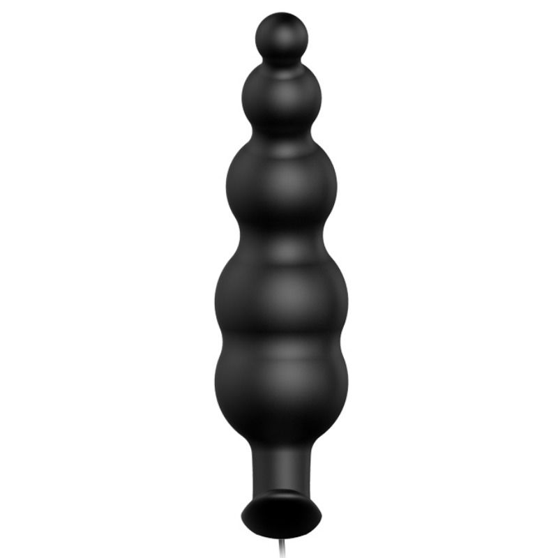 PRETTY LOVE BOTTOM Plug Anal Silicone Extra Stimulation 12 Modes Vibration Noir — vue détaillée