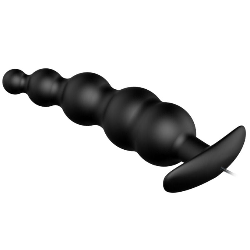 PRETTY LOVE BOTTOM Plug Anal Silicone Extra Stimulation 12 Modes Vibration Noir — vue alternative