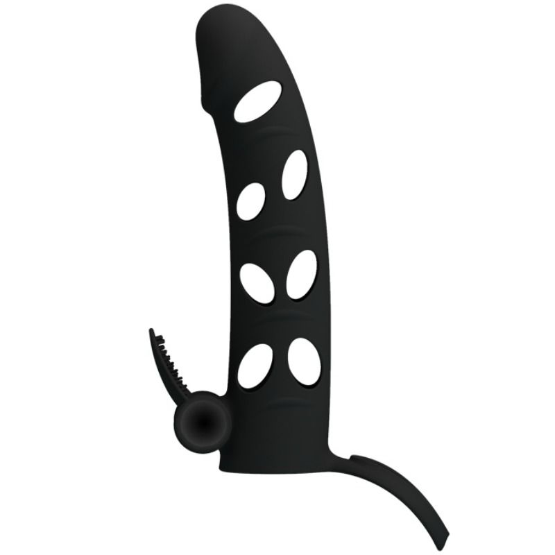 PRETTY LOVE MALE HOUSSE SILICONE VIBRATION 15.2 CM — vue détaillée