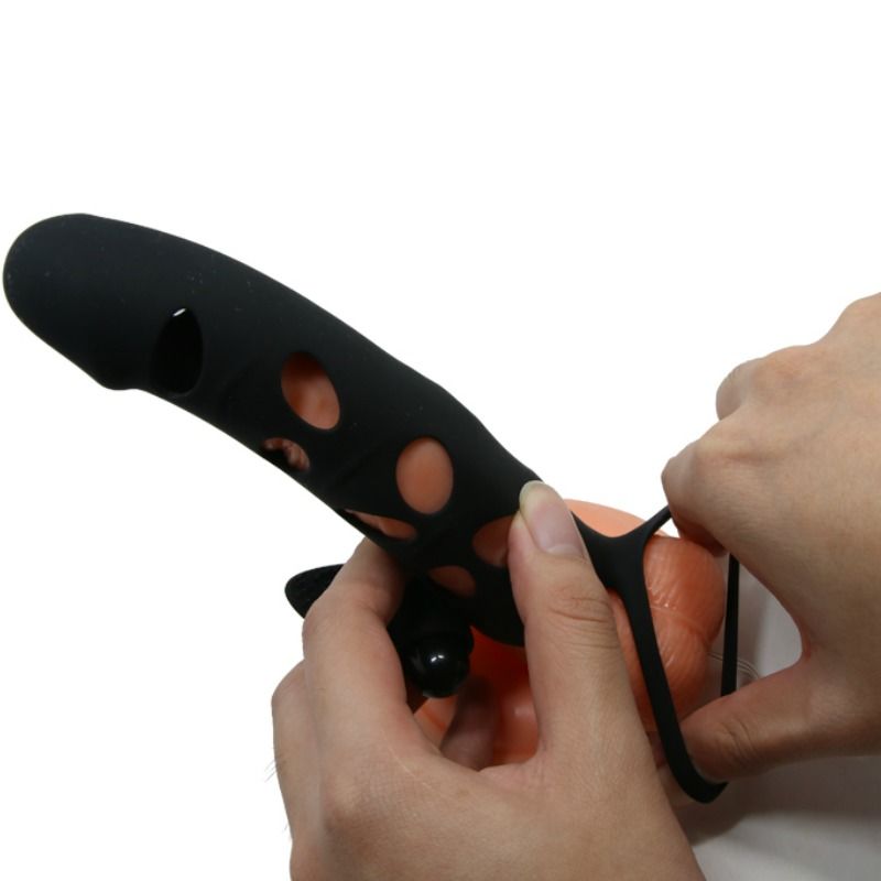PRETTY LOVE MALE HOUSSE SILICONE VIBRATION 15.2 CM — accessoires inclus