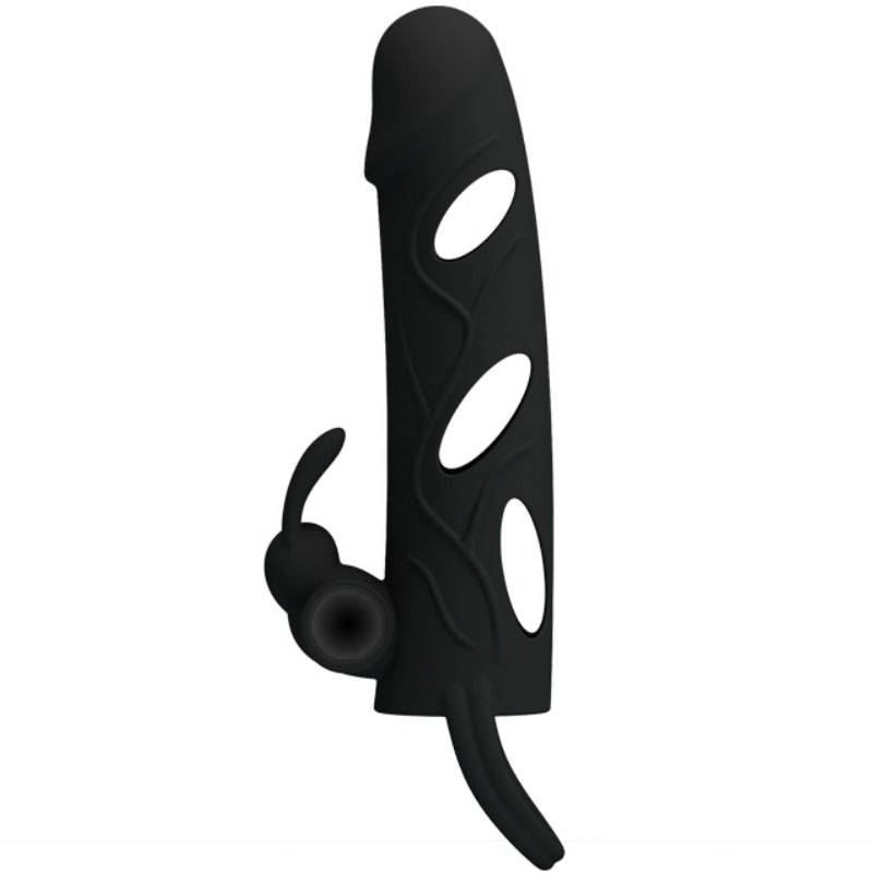 PRETTY LOVE MALE HOUSSE SILICONE VIBRATION 14 CM 1.0 - Aura Intime