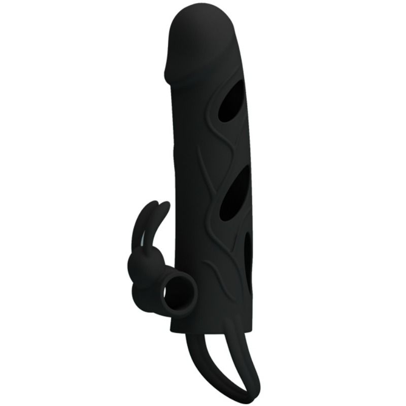 PRETTY LOVE MALE HOUSSE SILICONE VIBRATION 14 CM 1.0 — vue détaillée