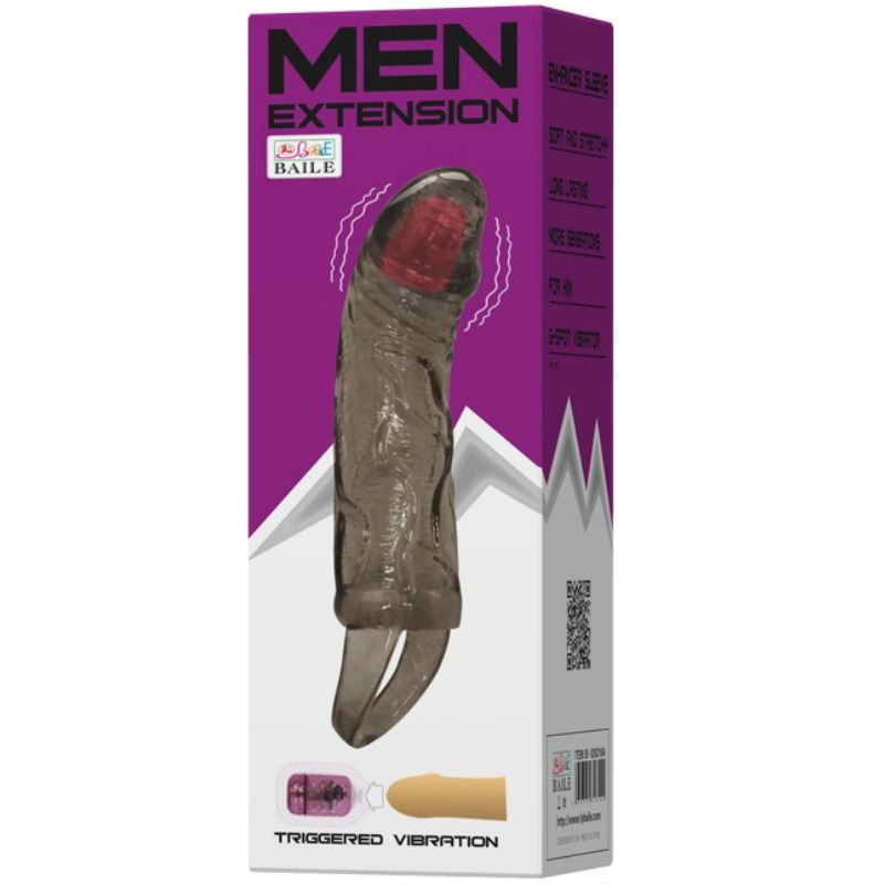 BAILE FOR HIM GAINE DEXTENSION PÉNIS VIBRATION SANGLE TESTICULES 13.5 CM — vue détaillée