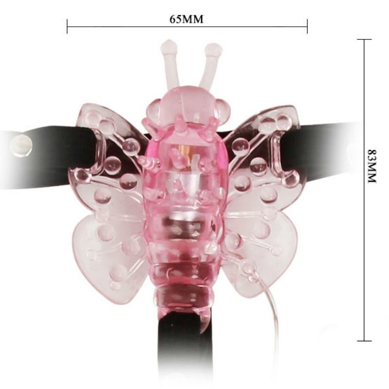 BAILE STIMULATING Harnais Papillon Vibrant Multivitesses — accessoires inclus