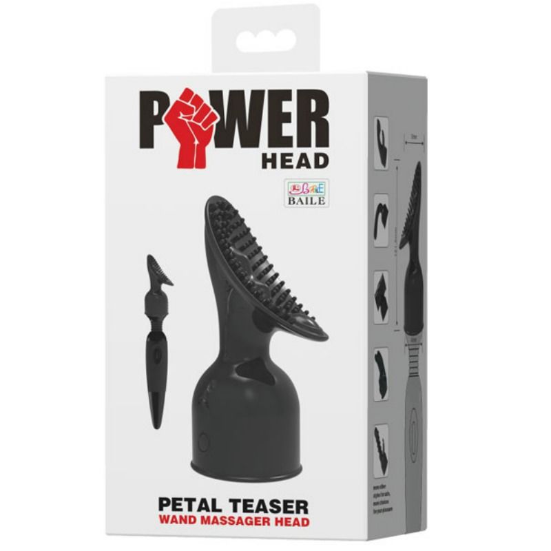 BAILE POWER HEAD Tête Interchangeable Masseur Stimulation Clitoris — accessoires inclus