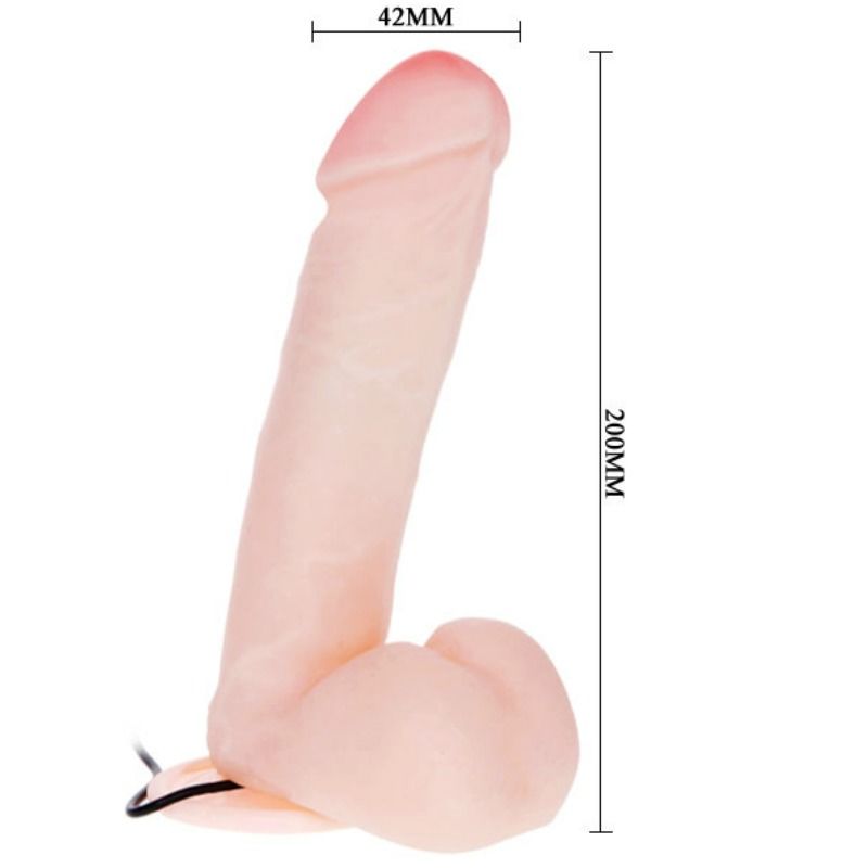 BAILE Gode Réaliste Vibration 20 Cm — vue arrière