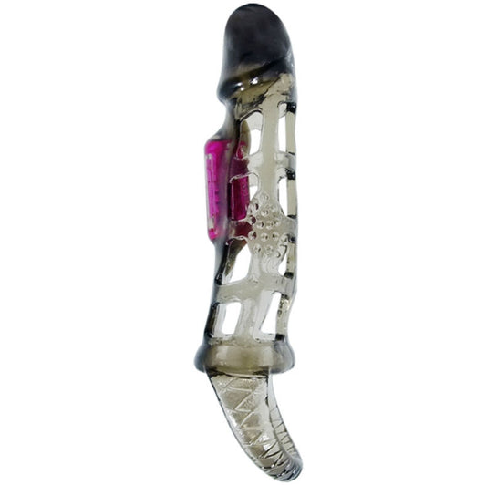 BAILE FOR HIM MANCHON DEXTENSION PÉNIS VIBRATION SANGLE 13.5 CM - Aura Intime