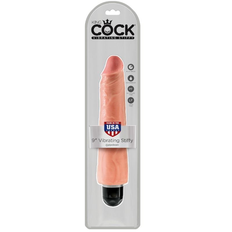 KING COCK VIBRATEUR RÉALISTE RIGIDE 23 CM - NATUREL — vue alternative