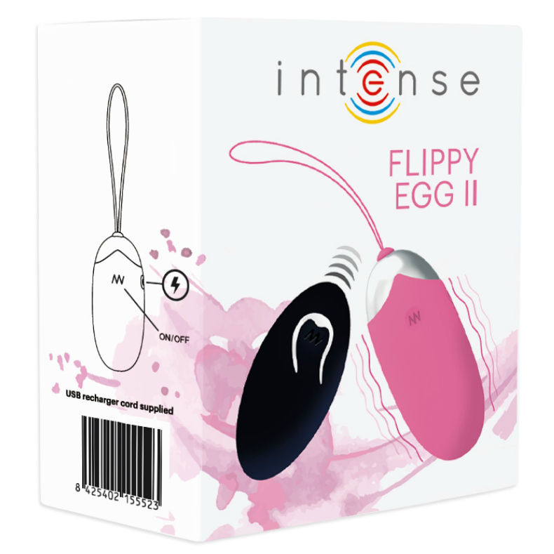 INTENSE REMOTE CONTROL Oeuf Vibrant Flippy Ii Télécommande Rose — accessoires inclus