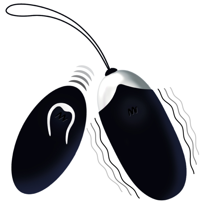 INTENSE REMOTE CONTROL Oeuf Vibrant Flippy Ii Télécommande Noir — vue détaillée