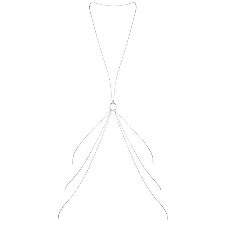 BIJOUX MAGNIFIQUE Magnifique Chaînes Métalliques Corps 8 Argent — vue détaillée