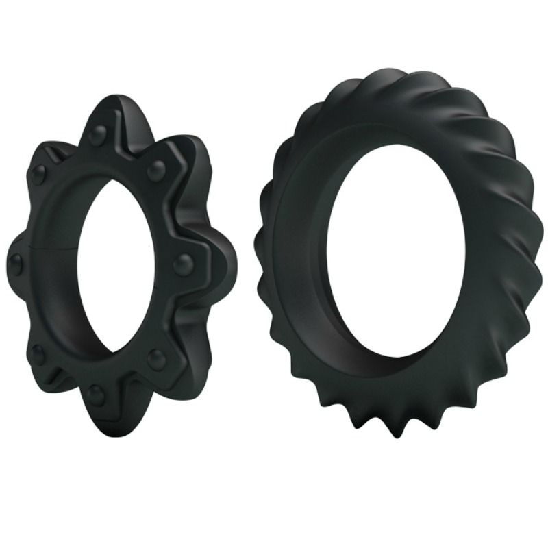 BAILE FOR HIM KIT 2 ANNEAUX FLEURI SILICONE — vue détaillée