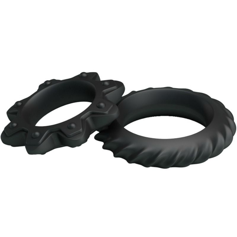 BAILE - Kit 2 Anneaux Fleuri En Silicone