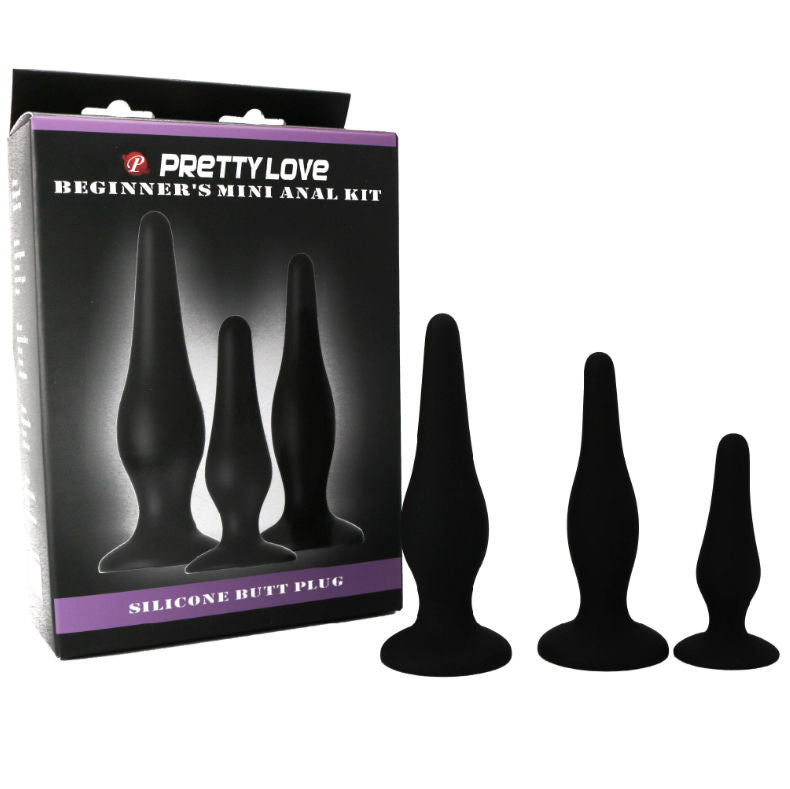 PRETTY LOVE PARTY UP Kit Dinitiation Silicone Plugs Anal — vue arrière