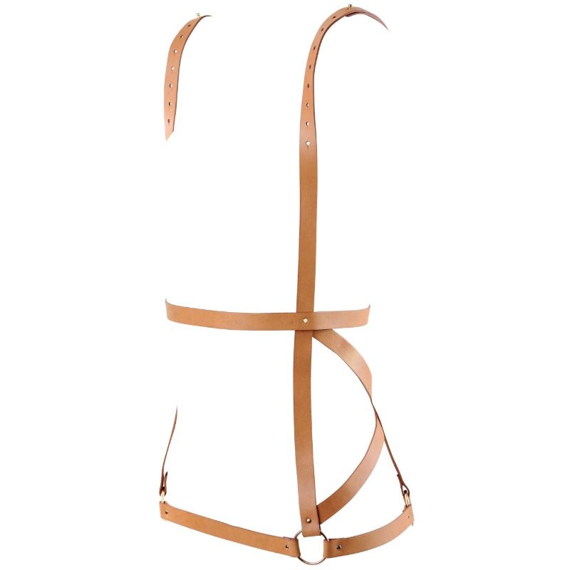 BIJOUX MAZE Indiscrets Maze Harnais Forme Robe Marron - Aura Intime
