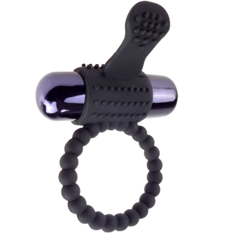 FANTASY C-RINGZ ANNEAU VIBRANT SILICONE NOIR FANTASY C-RING - Aura Intime