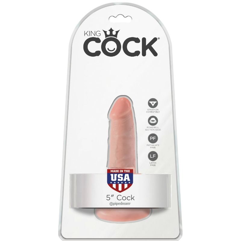 KING COCK - Gode Avec Couilles 14 Cm Chair
