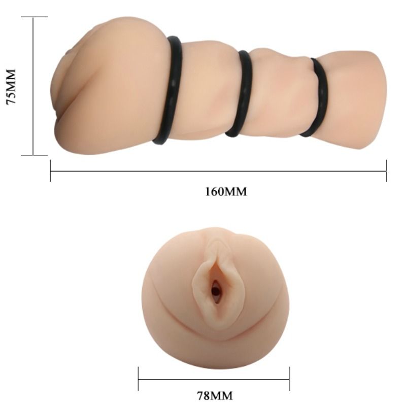 CRAZY BULL Masturbateur Vagin Anneaux — accessoires inclus